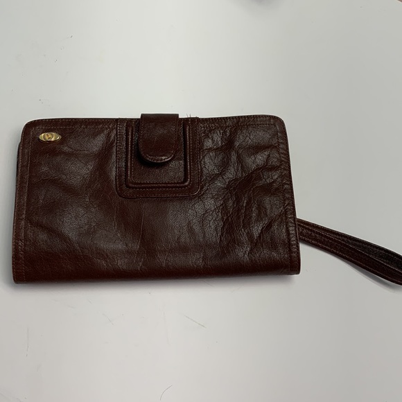 Gucci Brown Large Leather Wristlet /Clutch Bag Excellent Condition Rare … - Picture 10 of 14